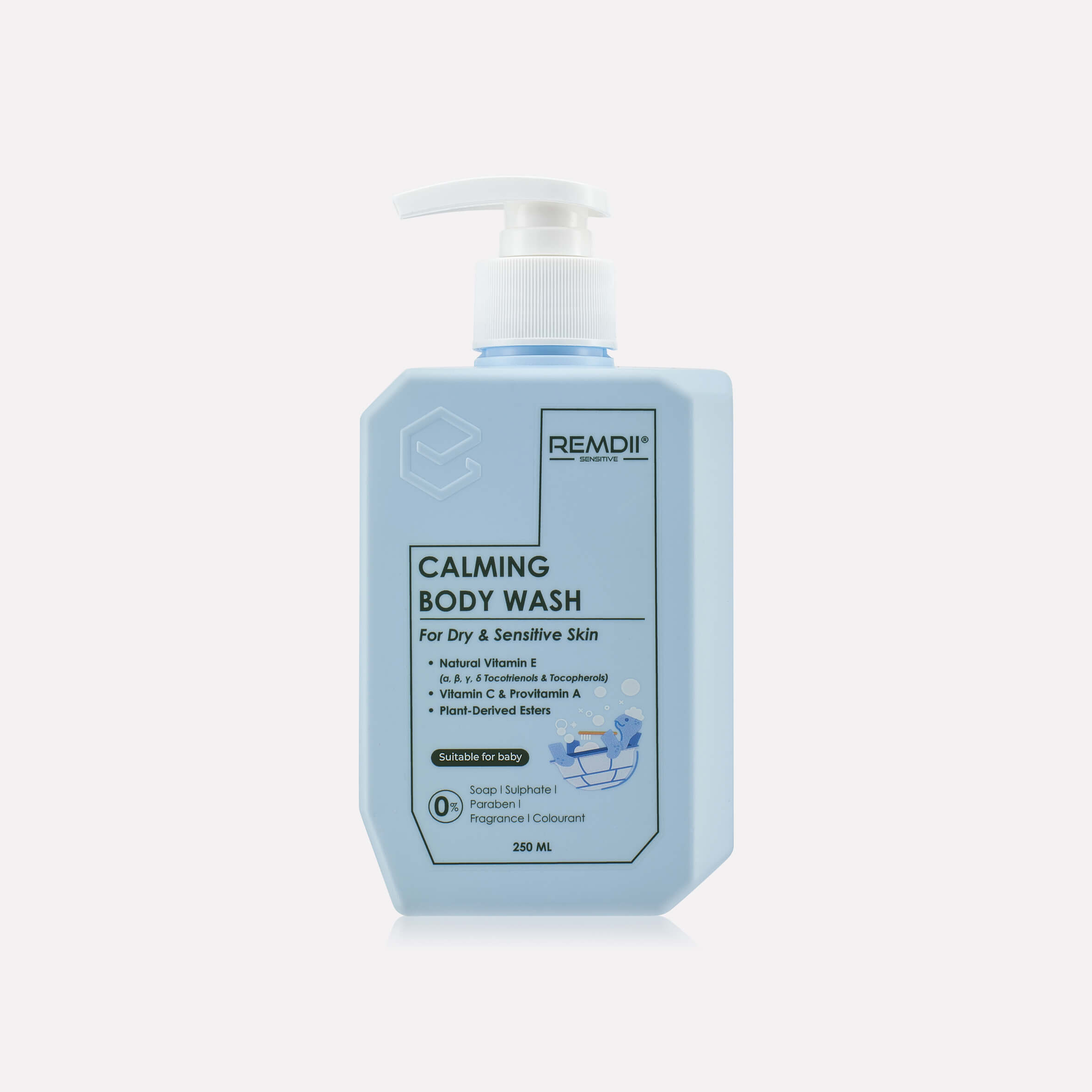 REMDII CALMING BODY WASH 250ML