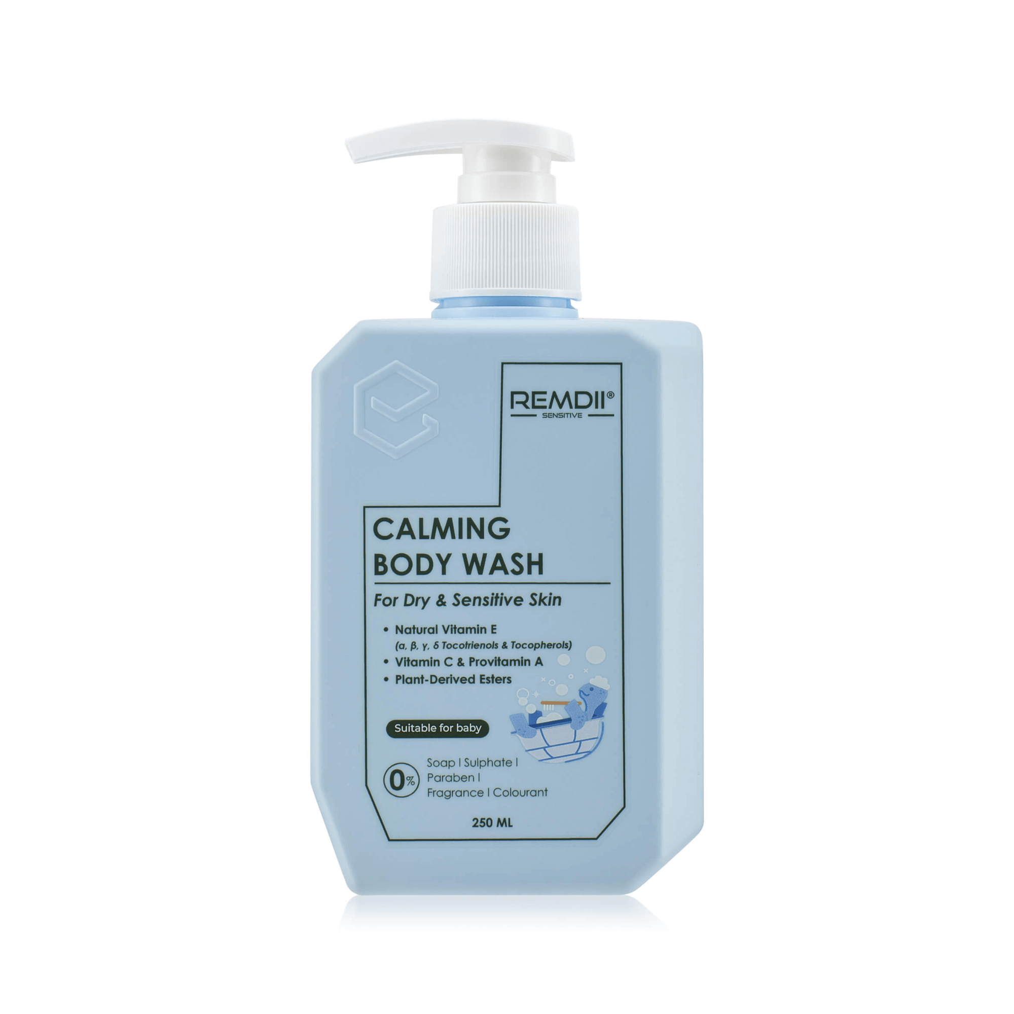 REMDII® Calming Body Wash 250ml (NEW LOOK)